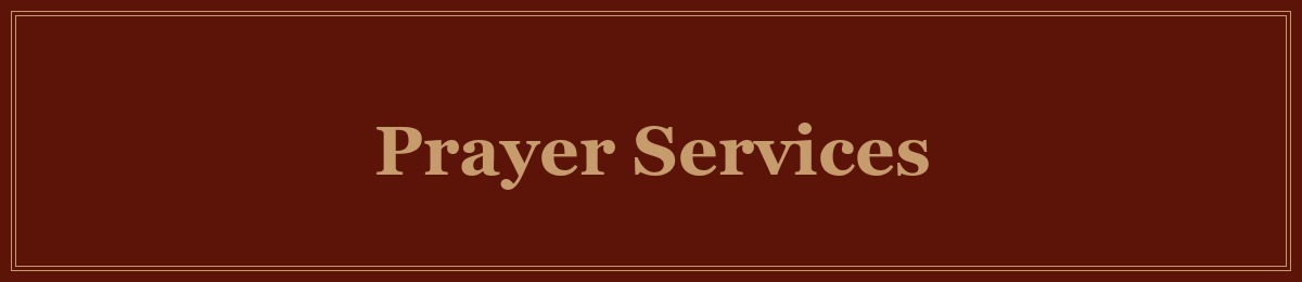 Prayer Services